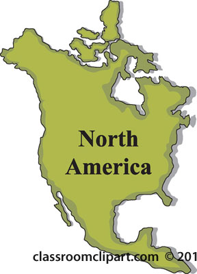 Clipart   North America Map 4 9   Classroom Clipart