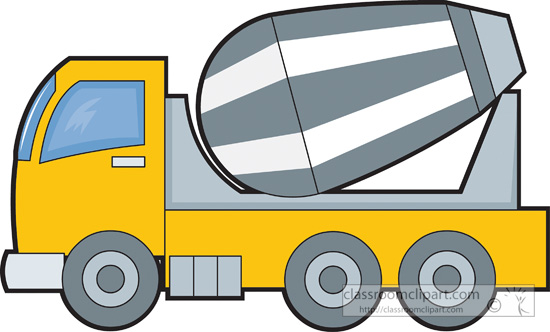 Construction   Construction Cement Truck 614   Classroom Clipart