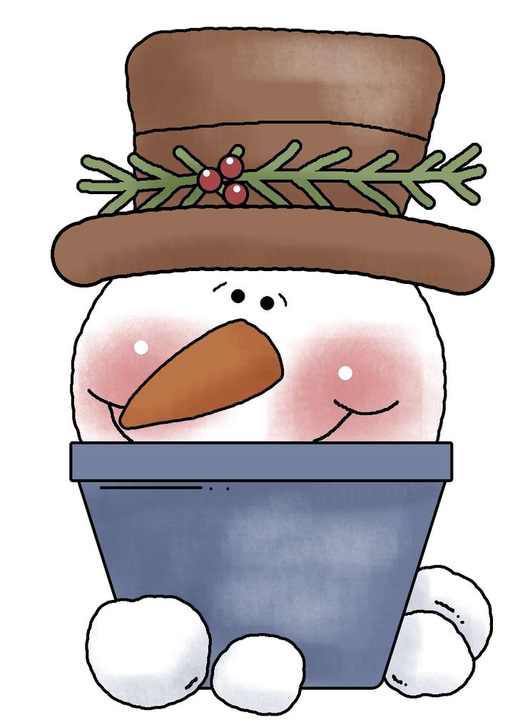 Cute Snowman   Winter Clip Art And Images   Pinterest