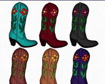     Download Downloadable Graphics Western Boots Clipart Cute Clipart