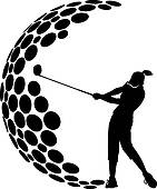Female Golfer Clipart Eps Images  143 Female Golfer Clip Art Vector