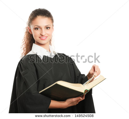 Female Judge Clipart Young Female Judge Holding