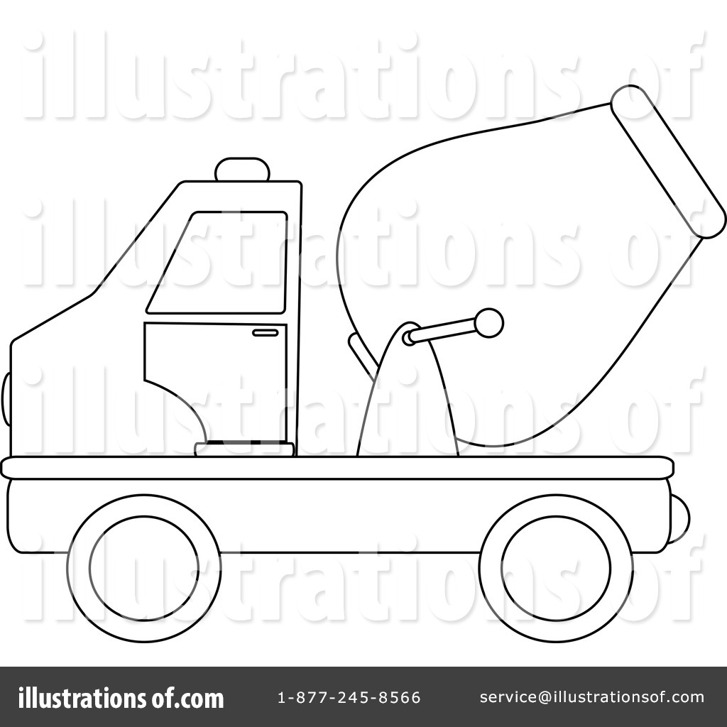 Free  Rf  Cement Truck Clipart Illustration  212284 By Pams Clipart
