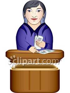 Nesting Doll Of A Female Judge   Royalty Free Clipart Picture