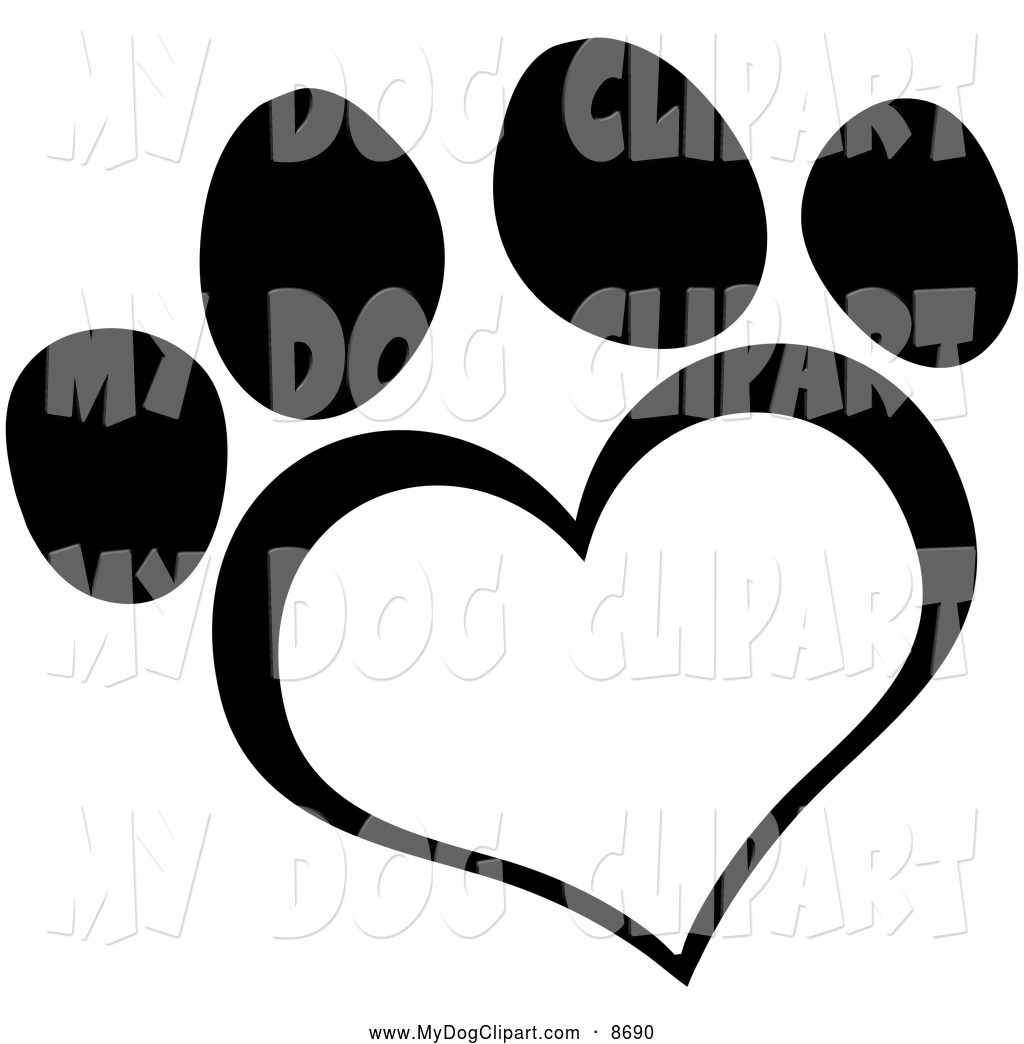 Royalty Free Black And White Stock Dog Clipart Illustrations