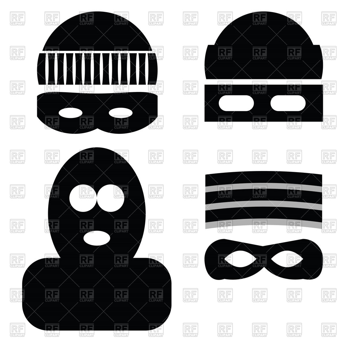 Thief Mask Icons 63649 Download Royalty Free Vector Clipart  Eps