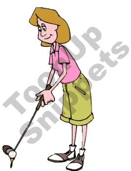 Women Woman Lady Ladies Girls Girl Golfers003 Gif Clip Art Sports Golf    