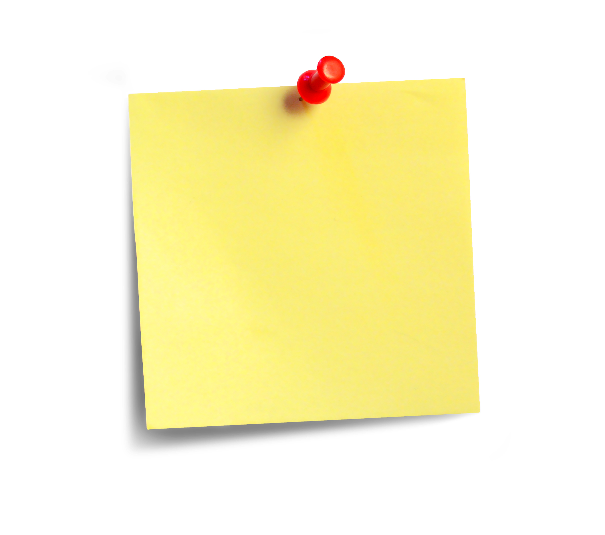 Yellow Post It Png   Clipart Best