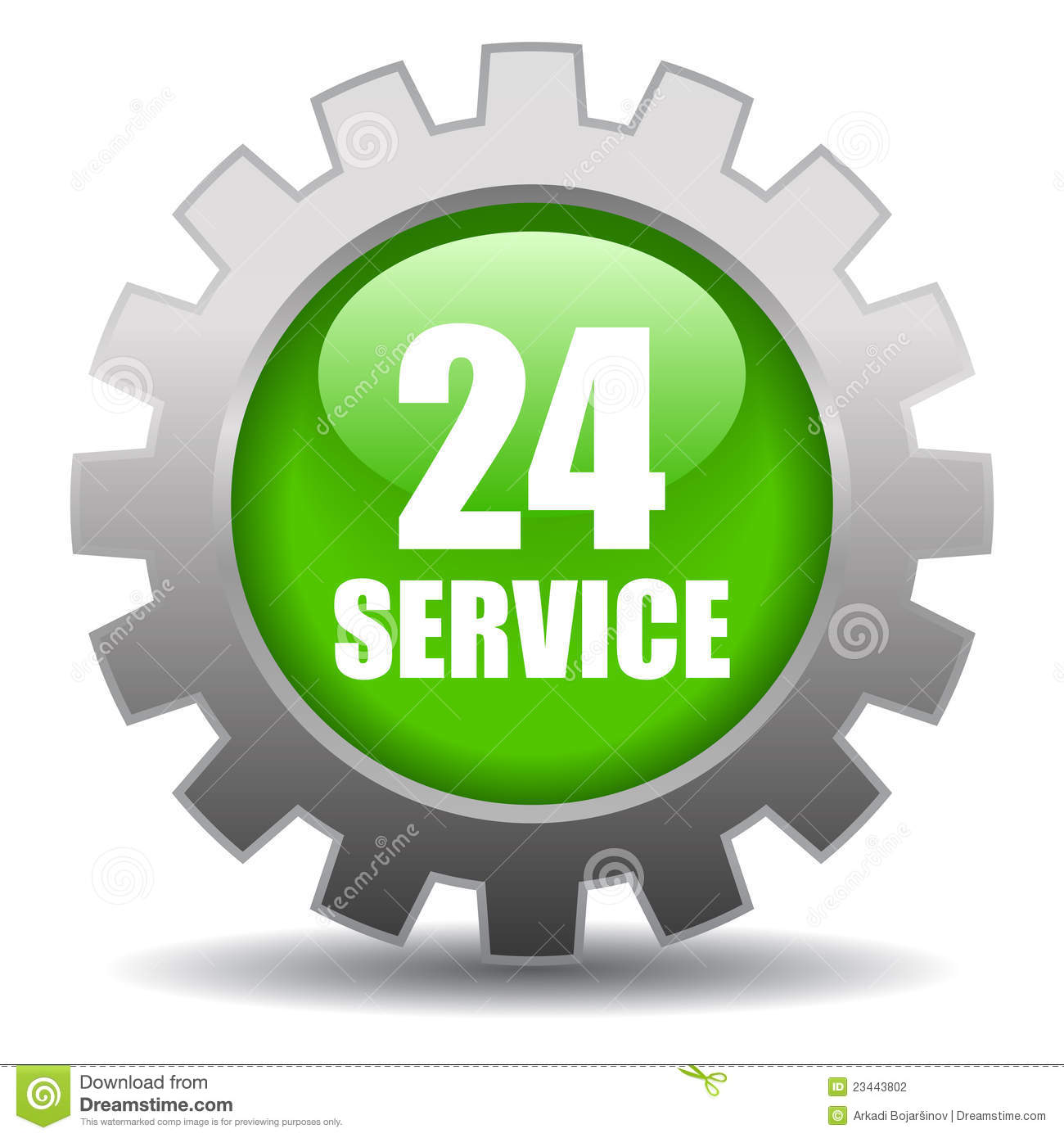 24 Hour Service Stock Photography   Image  23443802