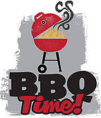 Bbq Grill Party   Clipart Graphic