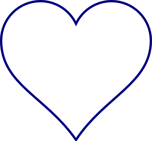 Blue Heart Clip Art At Clker Com   Vector Clip Art Online Royalty