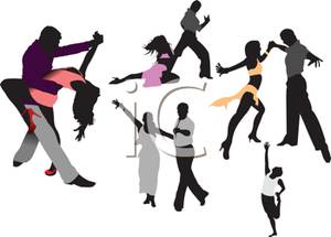 Cartoon Dance Instructor Dancing Royalty Free Clipart Picture    