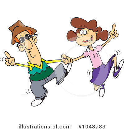 Cartoon Dance Instructor Dancing Royalty Free Clipart Picture    