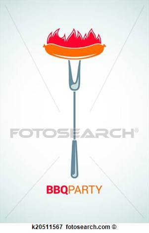 Clip Art   Barbecue Grill Party Menu Background  Fotosearch   Search