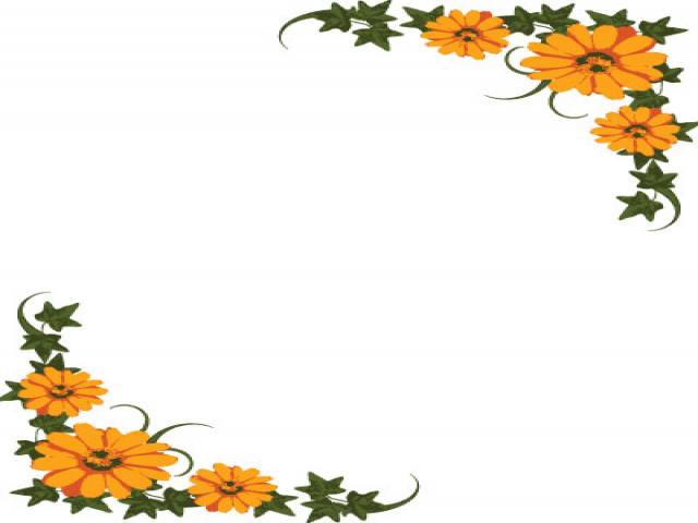 Clip Art Flower Frame Ppt Backgrounds Template For Presentation