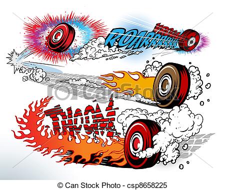 Clipart Vector Of Hot Wheels Cartoon Style Csp8658225   Search Clip
