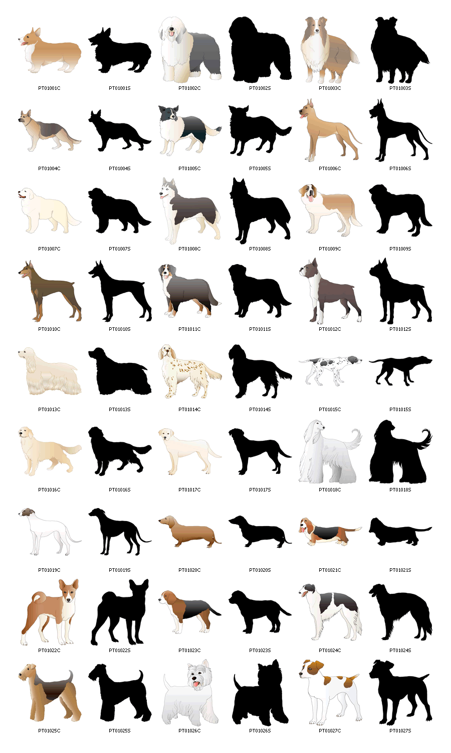 Dogs Free Vector Clipart Download   Vectorforall