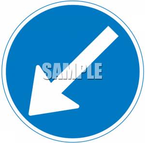 European Pass On Left Traffic Sign   Royalty Free Clipart Picture