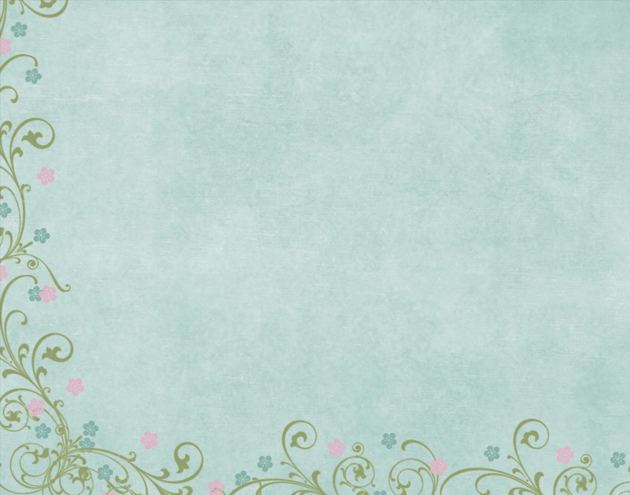 Flower Scroll Blue Free Ppt Backgrounds For Your Powerpoint Templates