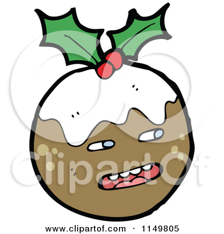 Royalty Free  Rf  Christmas Pudding Character Clipart   Illustrations