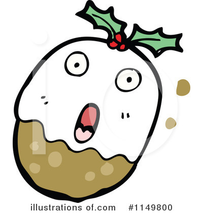 Royalty Free  Rf  Christmas Pudding Clipart Illustration  1149800 By