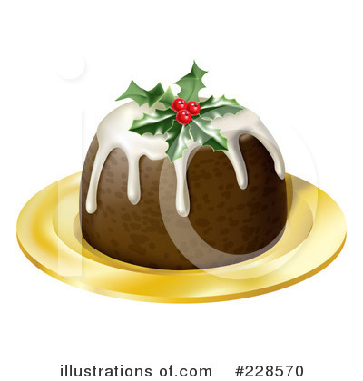 Royalty Free  Rf  Christmas Pudding Clipart Illustration By Geo Images