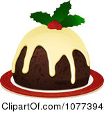 Royalty Free  Rf  Christmas Pudding Clipart Illustrations Vector