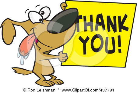 Saying Thank You Clipart