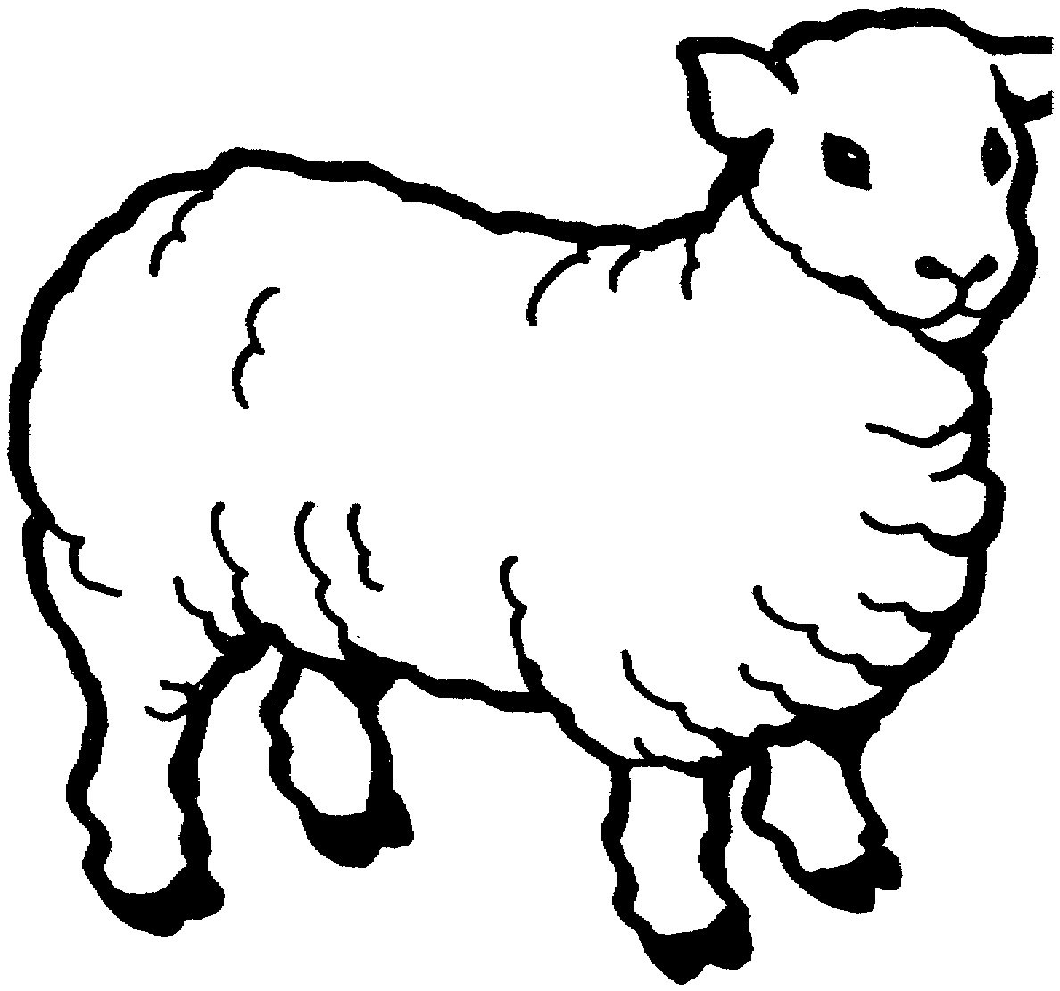 Sheep Clipart Black And White Lamb Clipart Black And White Sheep
