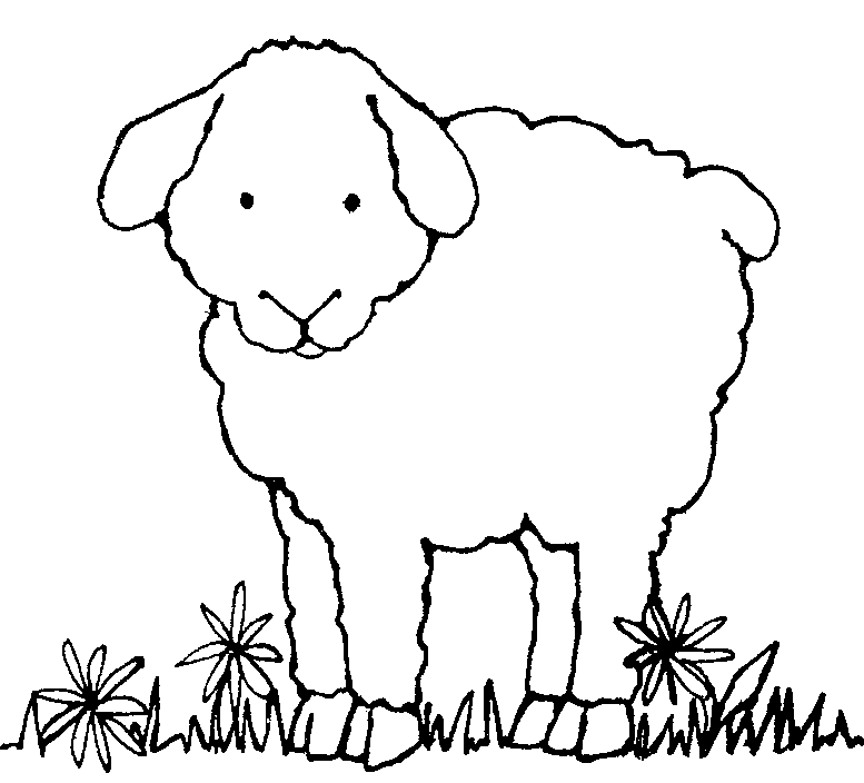 Sheep Clipart Black And White