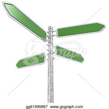 Stock Illustration   Green Street Sign  Clipart Drawing Gg61995867