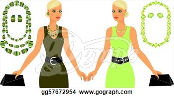 Stock Illustration   Twin Sisters  Clipart Illustrations Gg57672954