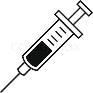 Syringe And Ampule With Medication On Black Background    Stock Photo
