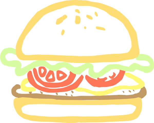 Burger Clip Art At Clker Com   Vector Clip Art Online Royalty Free