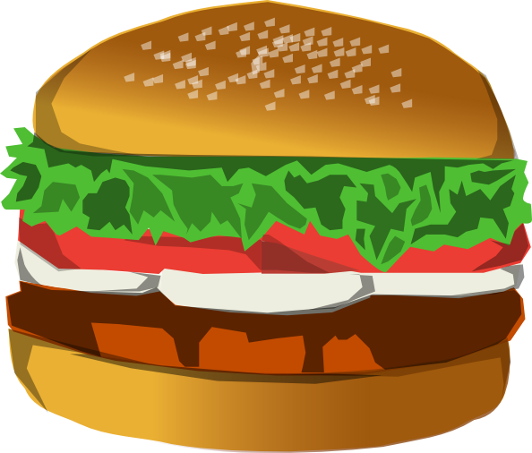 Burger Clip Art At Clker Com   Vector Clip Art Online Royalty Free