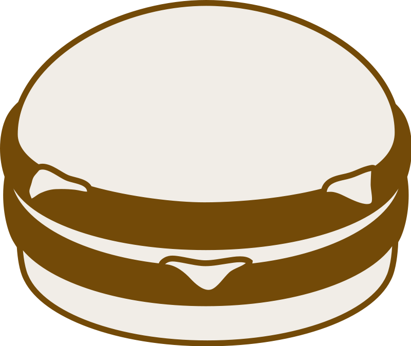 Burger Food Clipart Png 116 86 Kb Burgers Black White Food Clipart Png