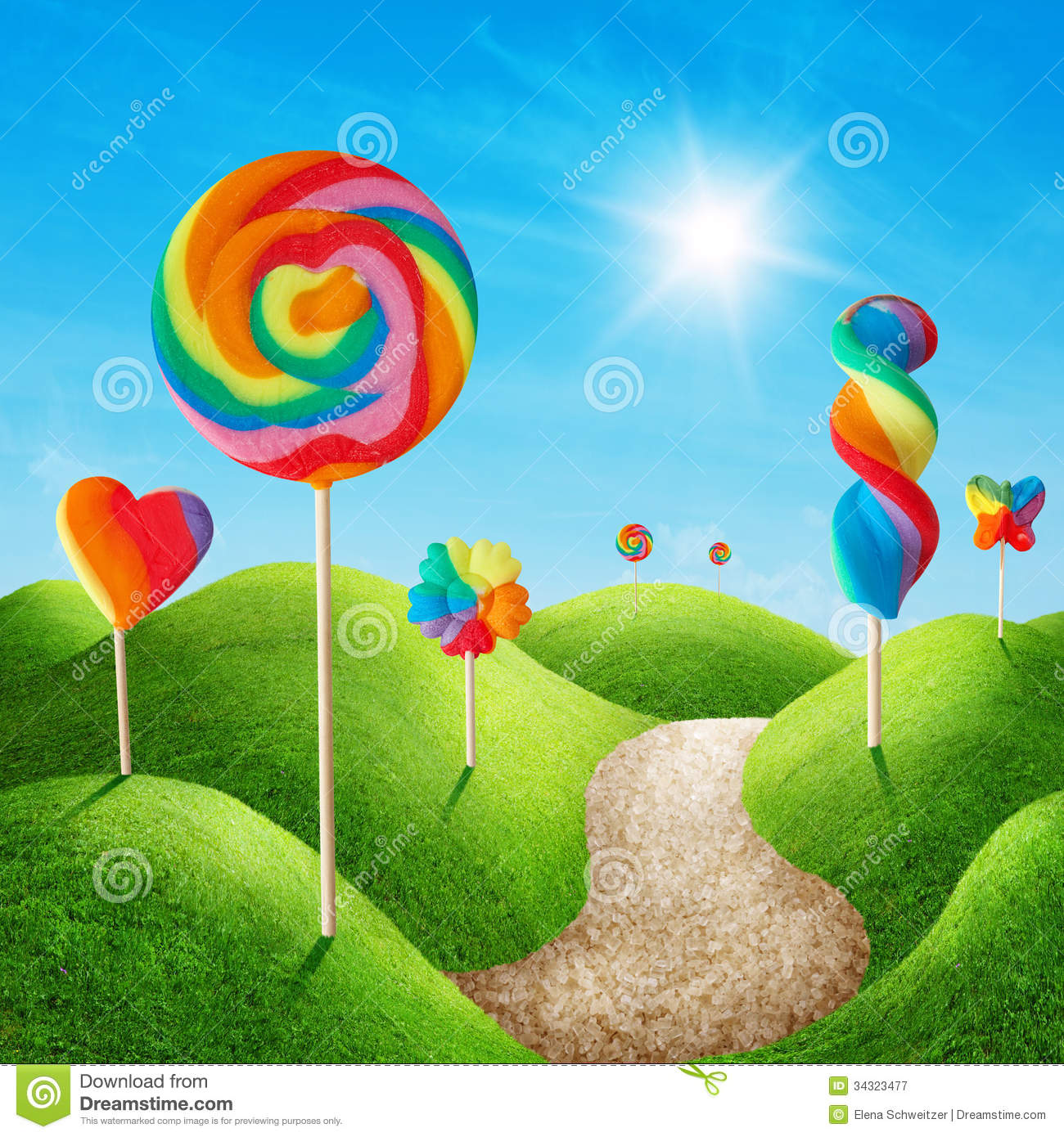 Candy Land Royalty Free Stock Photography   Image  34323477