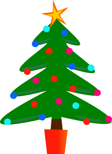 Christmas Tree Clip Art Free Png   Clipart Panda   Free Clipart Images