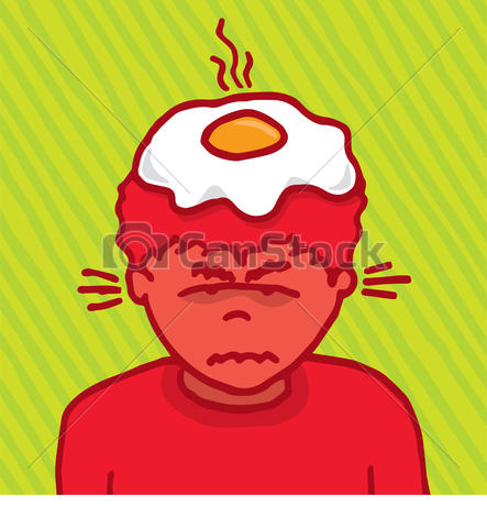 Clipart Vector Of Extremely Angry Guy Burning Furious   Angry Guy