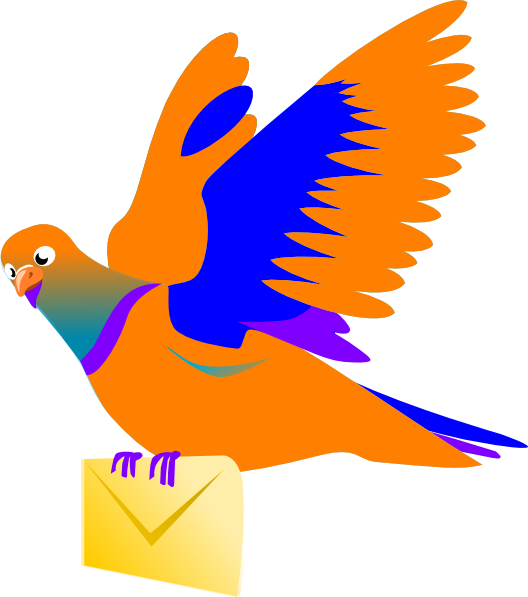 Email Message Bird Clip Art At Clker Com   Vector Clip Art Online    