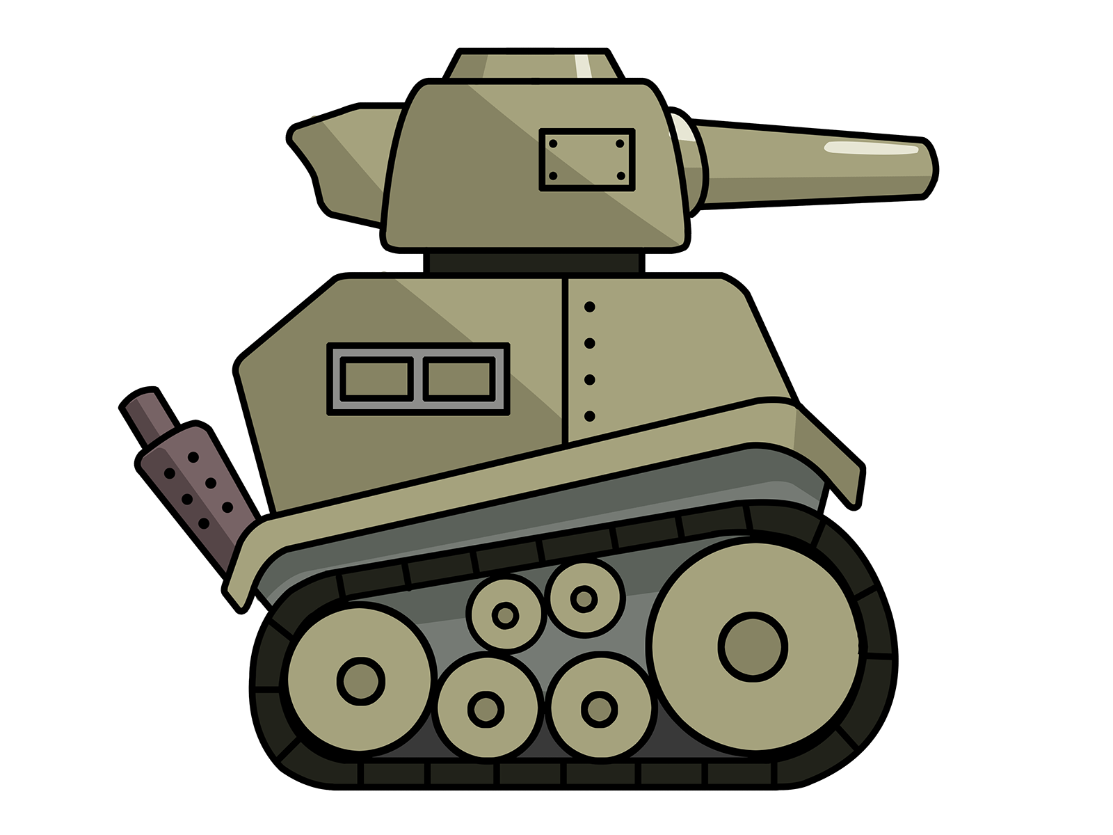 Free Cartoon Army Tank Clip Art