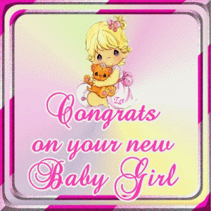 Glitter Text   Congratulations   Congrats On Your New Baby Girl   