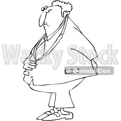 His Stomach And Behind   Royalty Free Vector Clipart   Djart  1121969