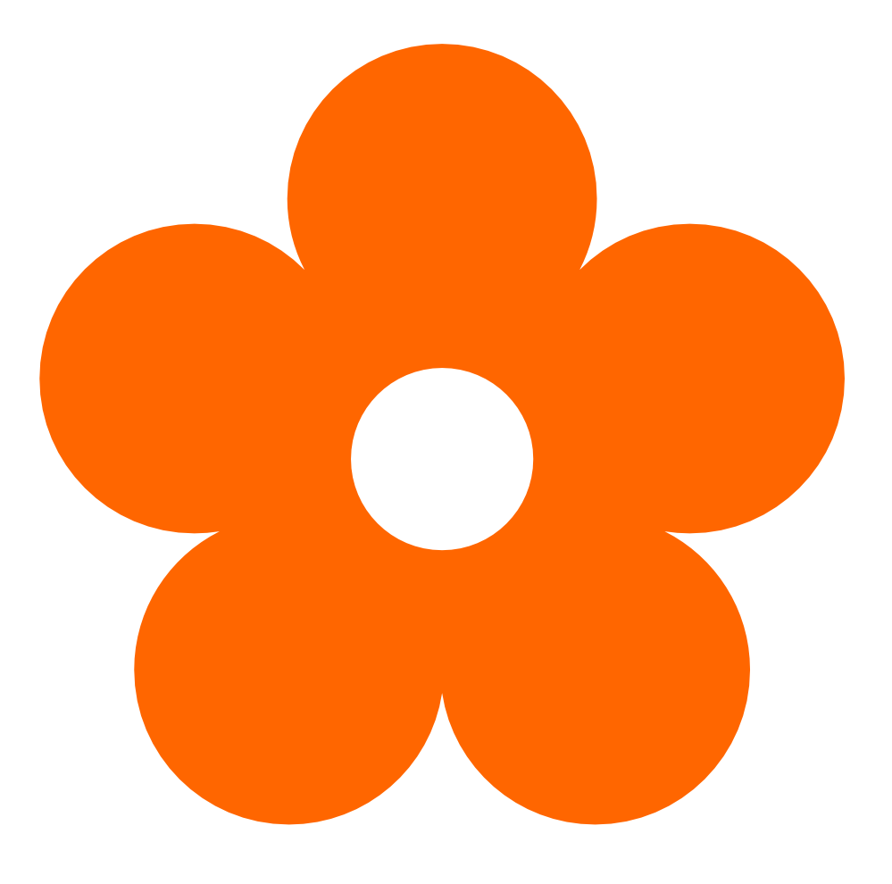 Orange Flower Clipart   Clipart Best