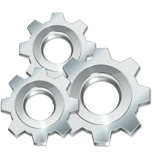 Silver Gears Icon Png Clipart Image   Iconbug Com