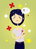 Stomach Pain Illustrations And Clipart