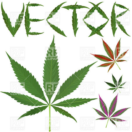 And Animals   Marijuana Leaf Download Royalty Free Vector Clipart