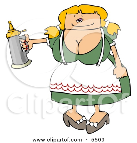 Clipart Illustration Of A Drunk Oktoberfest Man In Costume Leaning