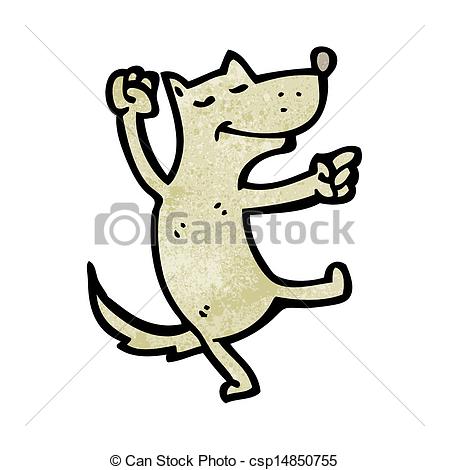 Clipart Vector Of Cartoon Dancing Dog Csp14850755   Search Clip Art