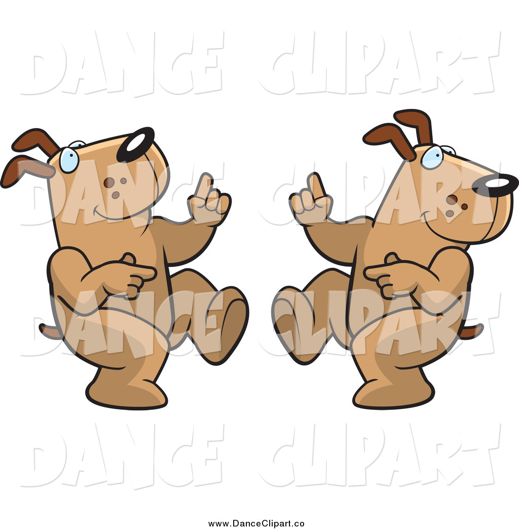 Dancing Dog Clipart Royalty Free Vector Music Clip Art Of Brown